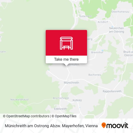 Münichreith am Ostrong Abzw. Mayerhofen map