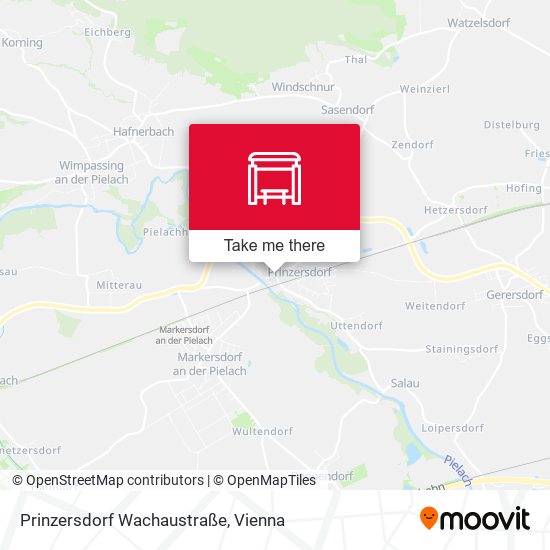 Prinzersdorf Wachaustraße map