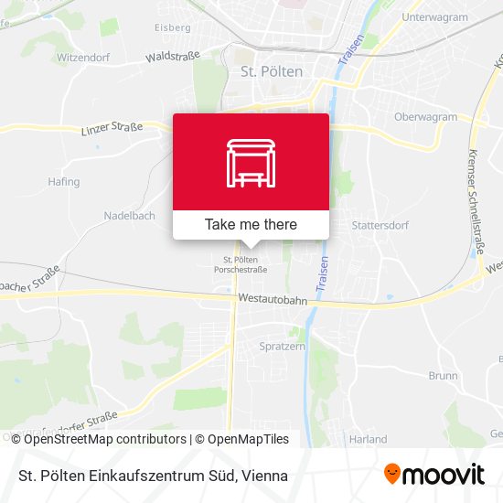 St. Pölten Einkaufszentrum Süd map