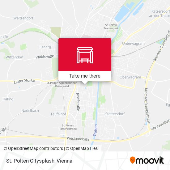 St. Pölten Citysplash map