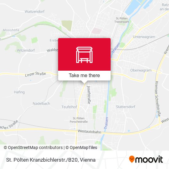 St. Pölten Kranzbichlerstr. / B20 map