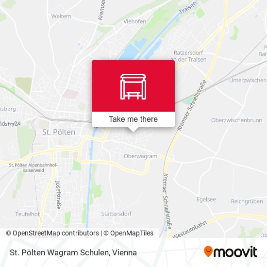 St. Pölten Wagram Schulen map