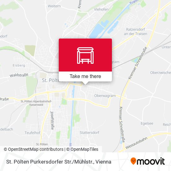St. Pölten Purkersdorfer Str. / Mühlstr. map