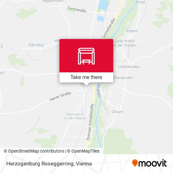 Herzogenburg Roseggerring map