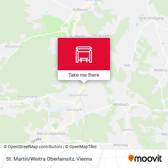St. Martin/Weitra Oberlainsitz map