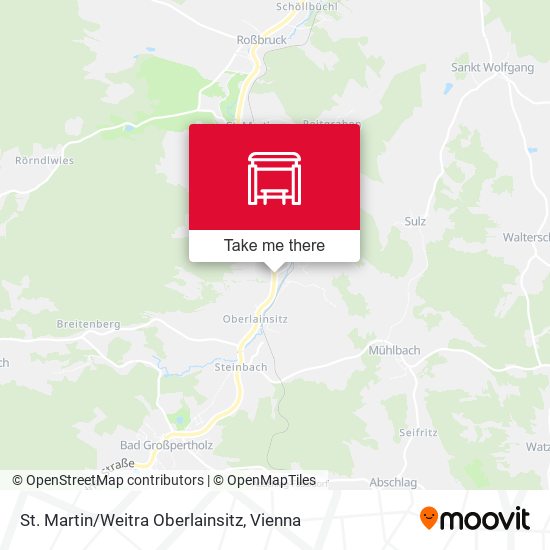 St. Martin/Weitra Oberlainsitz map