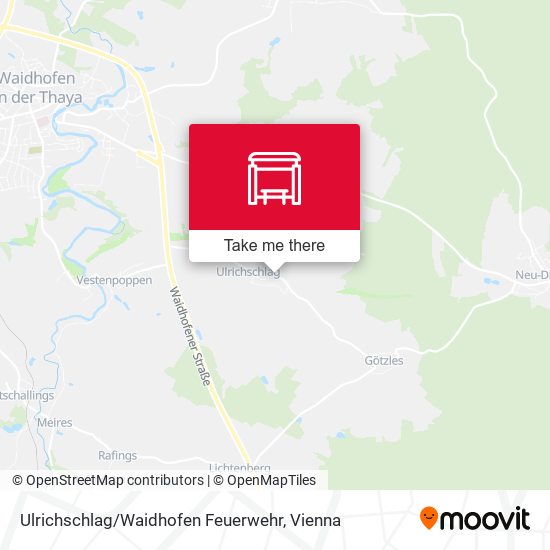 Ulrichschlag / Waidhofen Feuerwehr map