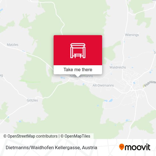 Dietmanns / Waidhofen Kellergasse map