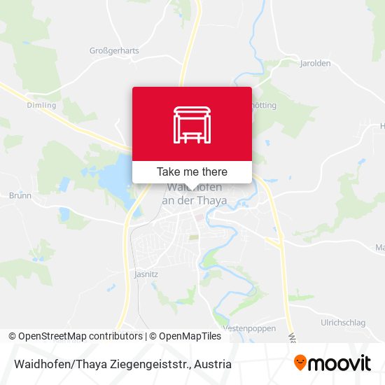 Waidhofen / Thaya Ziegengeiststr. map