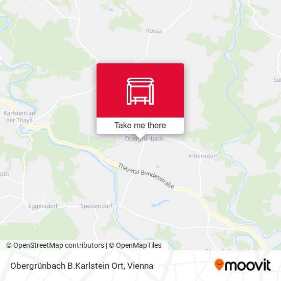 Obergrünbach B.Karlstein Ort map