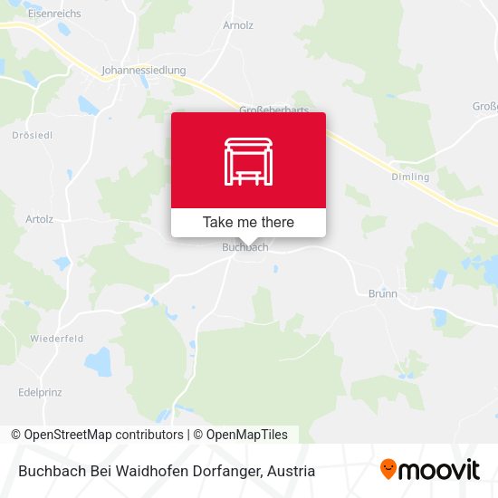 Buchbach Bei Waidhofen Dorfanger map