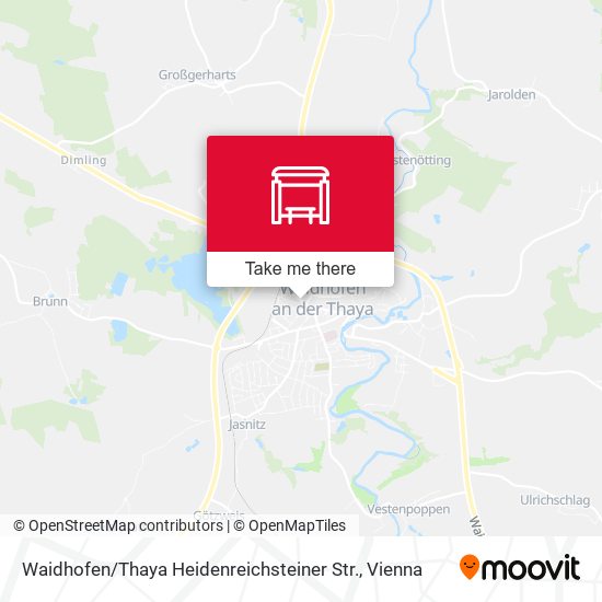Waidhofen / Thaya Heidenreichsteiner Str. map
