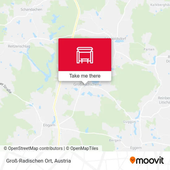 Groß-Radischen Ort map