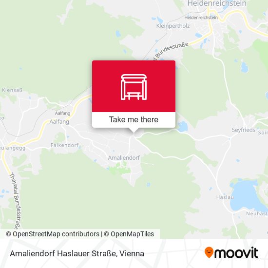 Amaliendorf Haslauer Straße map