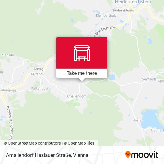 Amaliendorf Haslauer Straße map
