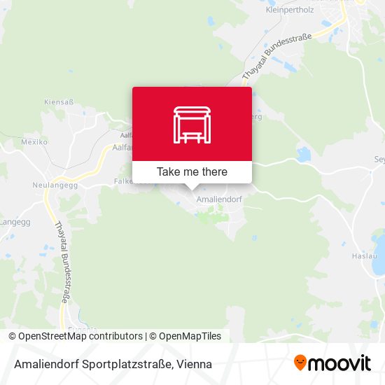 Amaliendorf Sportplatzstraße map