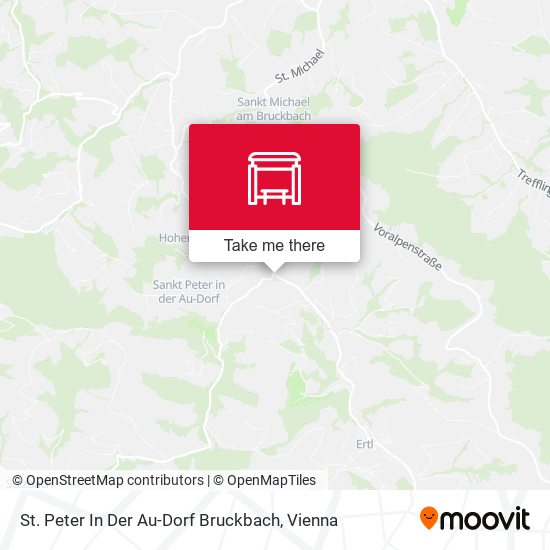 St. Peter In Der Au-Dorf Bruckbach map