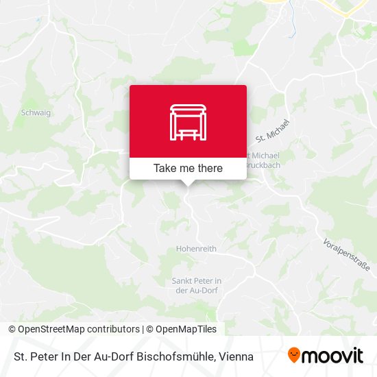 St. Peter In Der Au-Dorf Bischofsmühle map