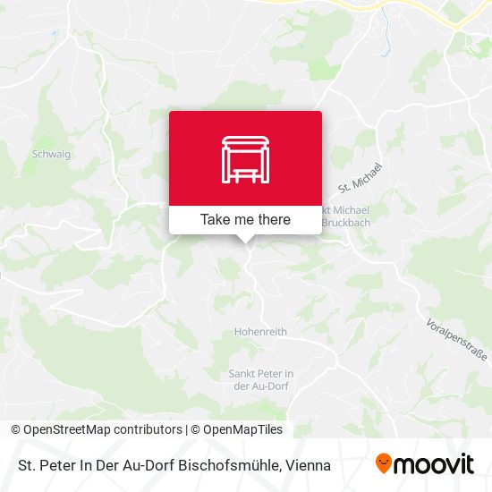 St. Peter In Der Au-Dorf Bischofsmühle map