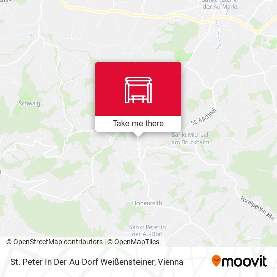 St. Peter In Der Au-Dorf Weißensteiner map