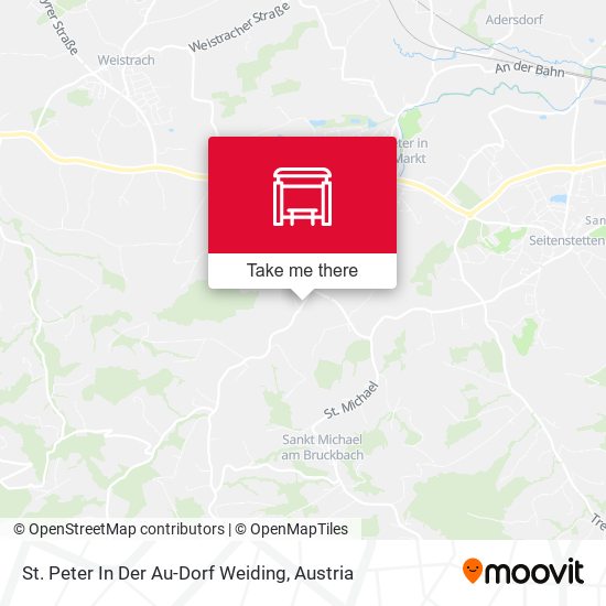 St. Peter In Der Au-Dorf Weiding map