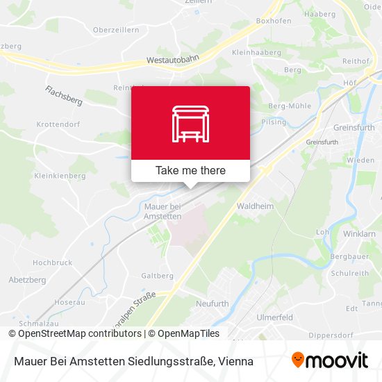 Mauer Bei Amstetten Siedlungsstraße map