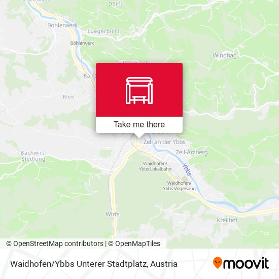 Waidhofen / Ybbs Unterer Stadtplatz map