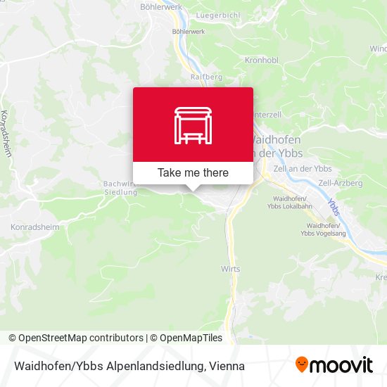 Waidhofen / Ybbs Alpenlandsiedlung map