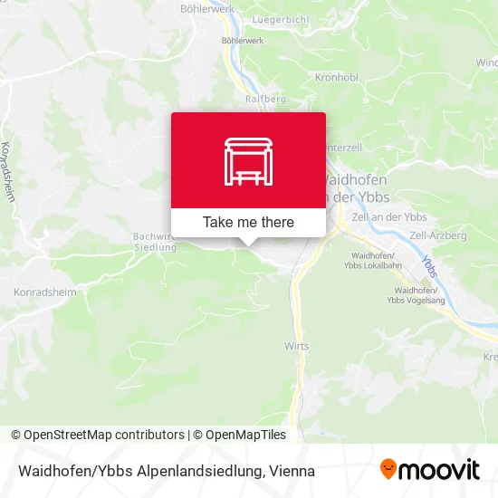 Waidhofen / Ybbs Alpenlandsiedlung map