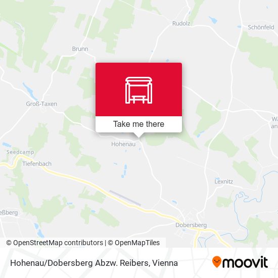 Hohenau / Dobersberg Abzw. Reibers map