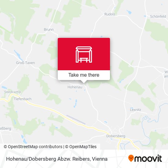 Hohenau / Dobersberg Abzw. Reibers map