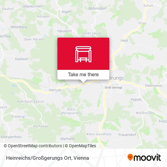Heinreichs/Großgerungs Ort map