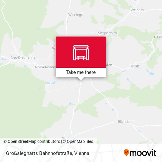 Großsiegharts Bahnhofstraße map