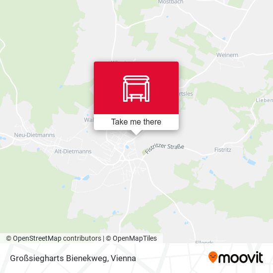 Großsiegharts Bienekweg map