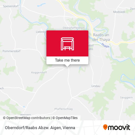 Oberndorf/Raabs Abzw. Aigen map