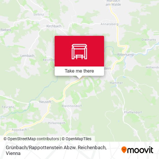 Grünbach / Rappottenstein Abzw. Reichenbach map