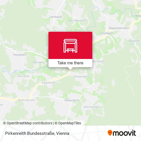 Pirkenreith Bundesstraße map