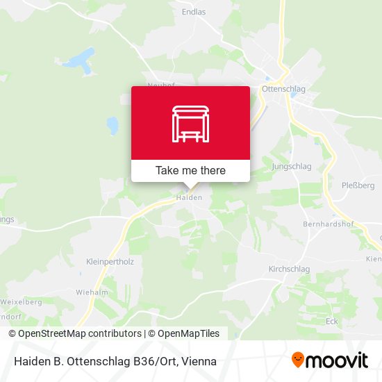 Haiden B. Ottenschlag B36/Ort map