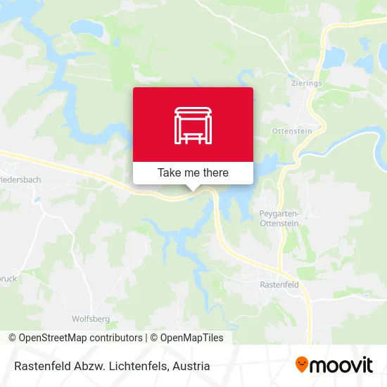 Rastenfeld Abzw. Lichtenfels map