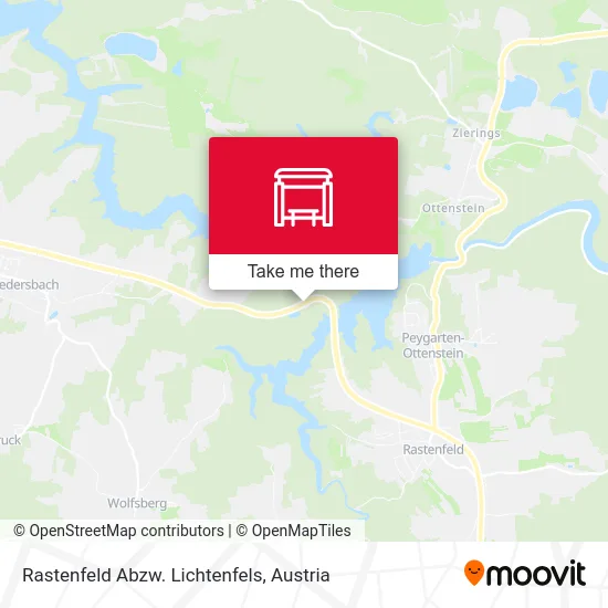 Rastenfeld Abzw. Lichtenfels map