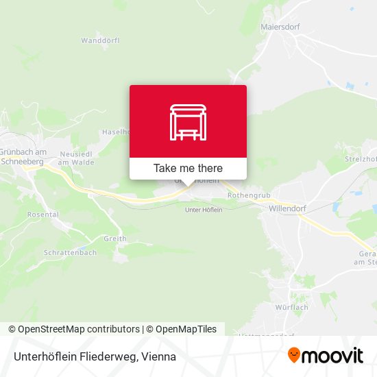 Unterhöflein Fliederweg map