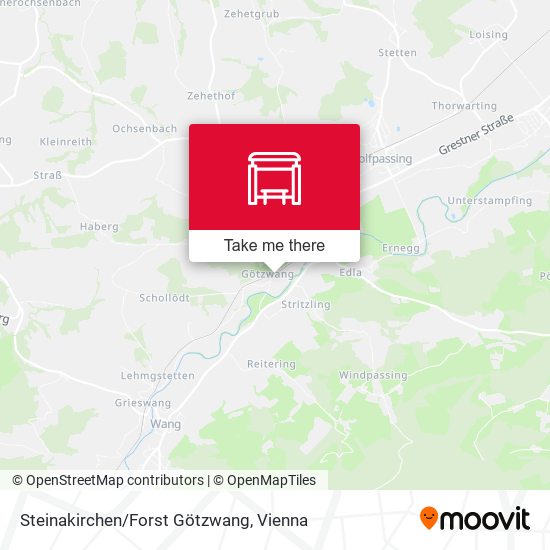 Steinakirchen/Forst Götzwang map