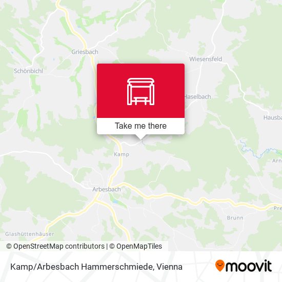 Kamp/Arbesbach Hammerschmiede map