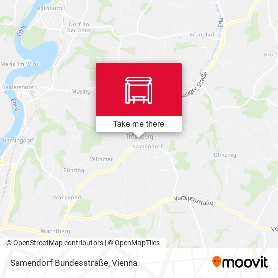 Samendorf Bundesstraße map