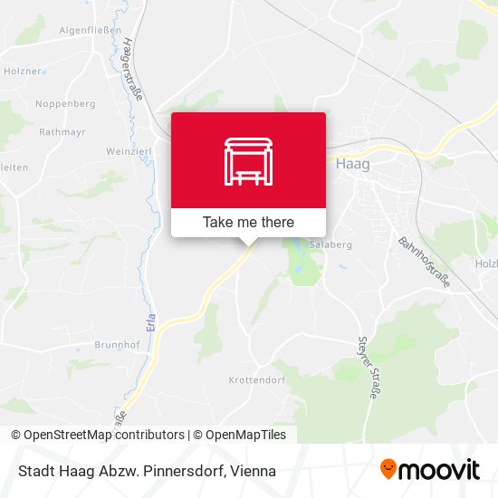 Stadt Haag Abzw. Pinnersdorf map