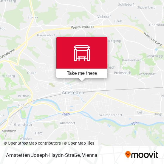 Amstetten Joseph-Haydn-Straße map