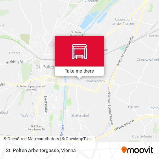 St. Pölten Arbeitergasse map