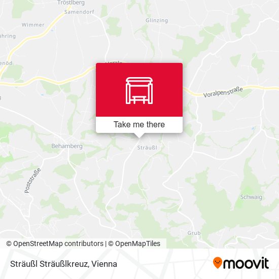 Sträußl Sträußlkreuz map