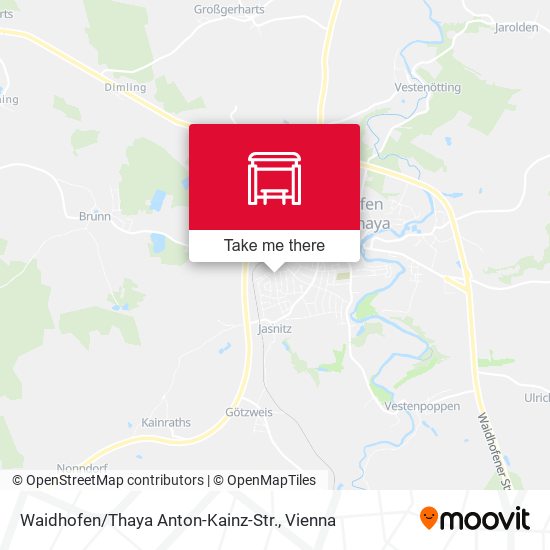 Waidhofen / Thaya Anton-Kainz-Str. map