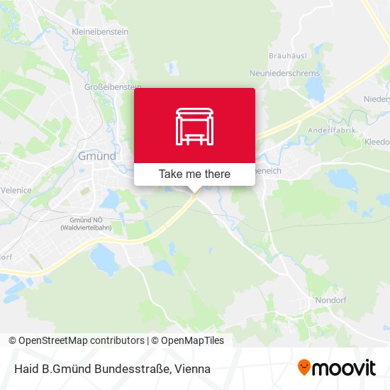 Haid B.Gmünd Bundesstraße map